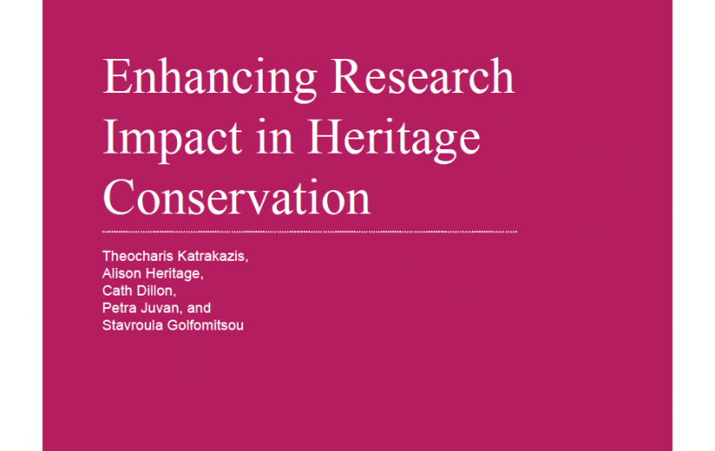 Enhancing Research  Impact in Heritage  Conservation - Instituto Regional del Patrimonio Mundial en Zacatecas