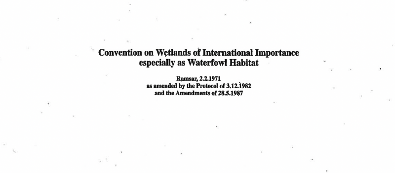 Convention on Wetlands of International Importance especially as Waterfowl Habitat - Instituto Regional del Patrimonio Mundial en Zacatecas