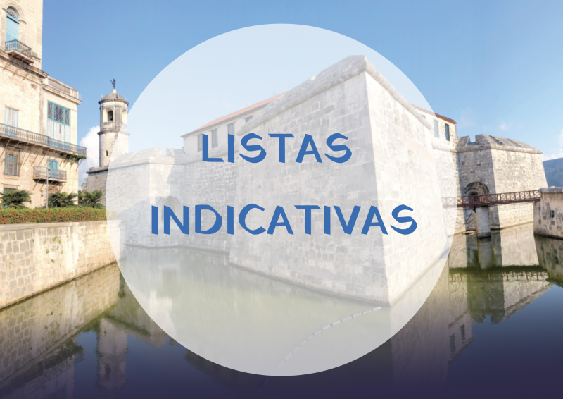 Listas Indicativas - Instituto Regional del Patrimonio Mundial en Zacatecas